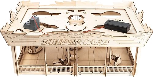 Miniatura 2 de Coasterdynamix Kit de modelos de madera de autos de parachoques 3D, kit de rompecabezas de construcción motorizado eléctrico para adultos y niños,