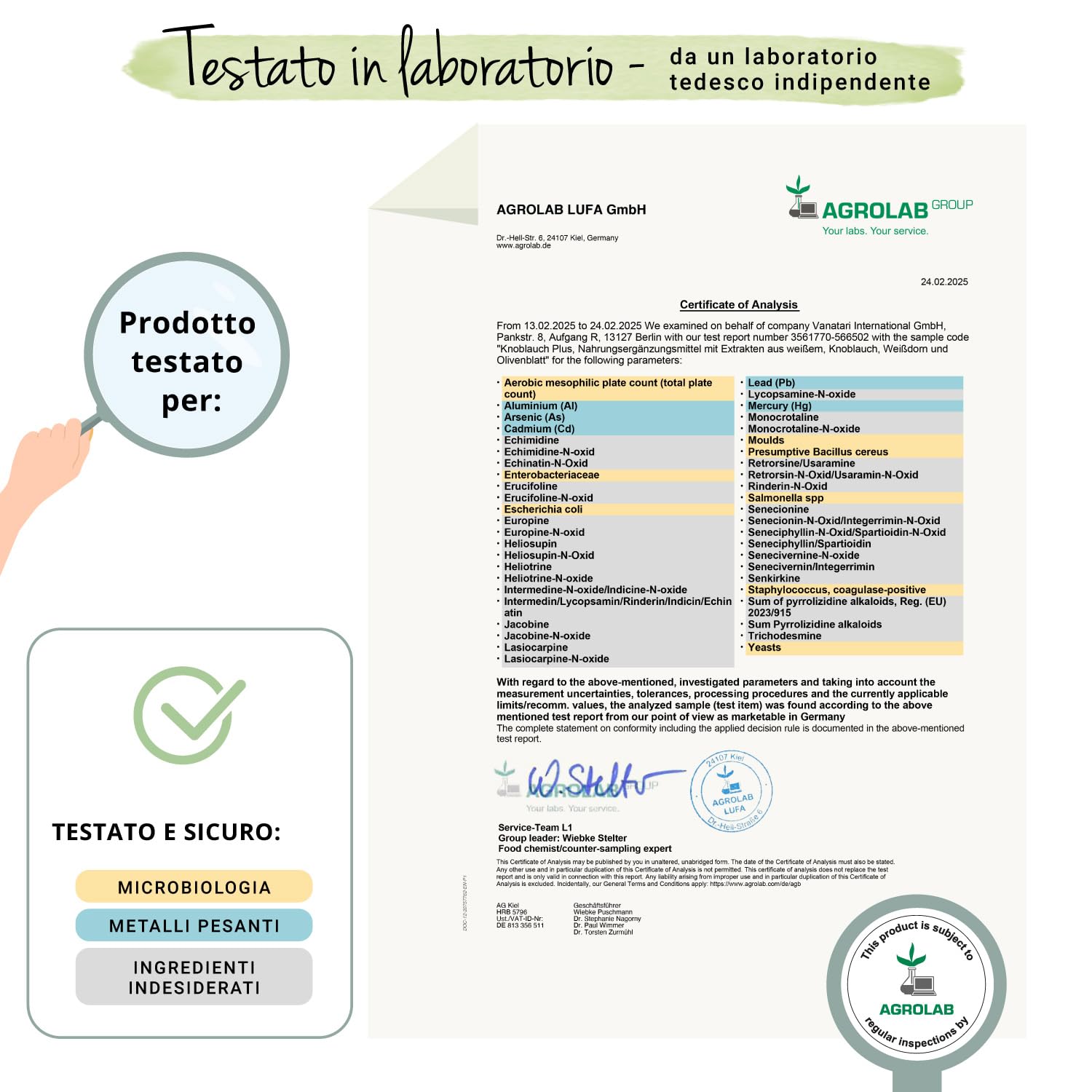 Aglio + Biancospino + Ulivo Vegavero® | Estratti titolati: 1% di Allicina, 3% di Flavoni e 40% Oleuropeina | Integratore in Capsule per la Pressione Sanguigna* | Vegan