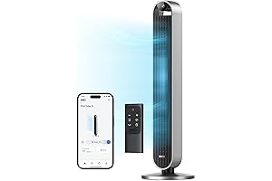 Dreo Tower Fan for Bedroom: Bladeless, Silent, Powerful
