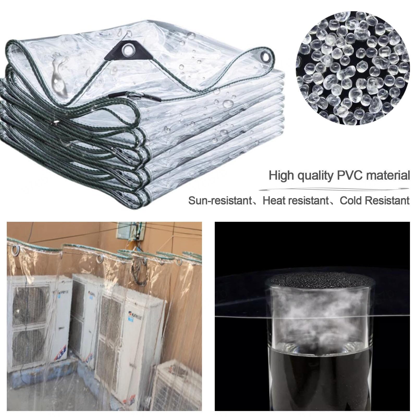 Bâche Transparente Avec Fermeture éclair,Bâche En PVC Avec Fermeture À