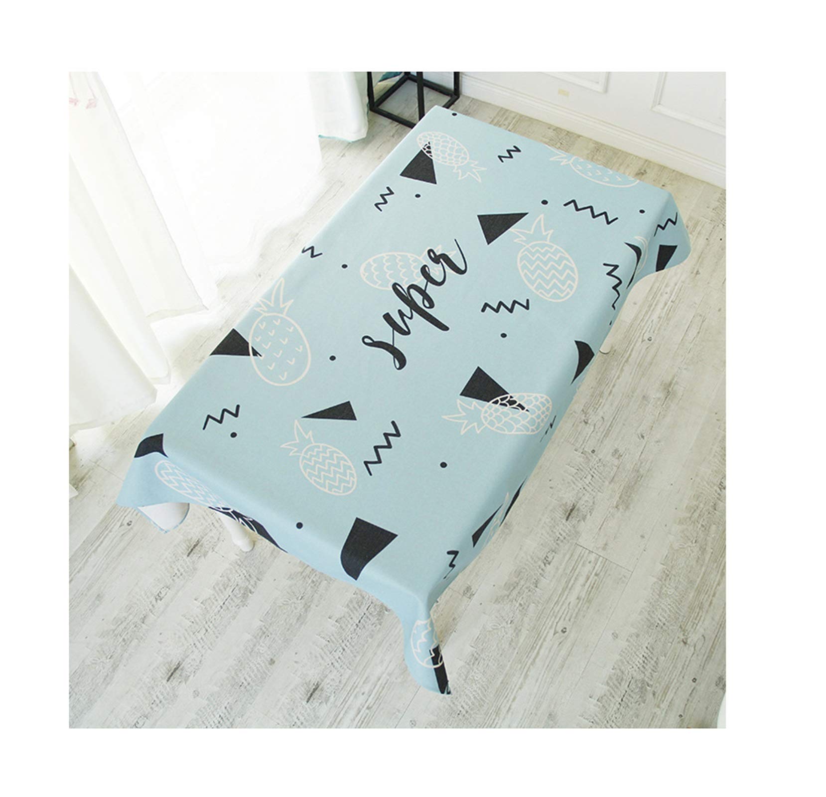 Nappe motif ananas 110x170 cm en coton lin moderne