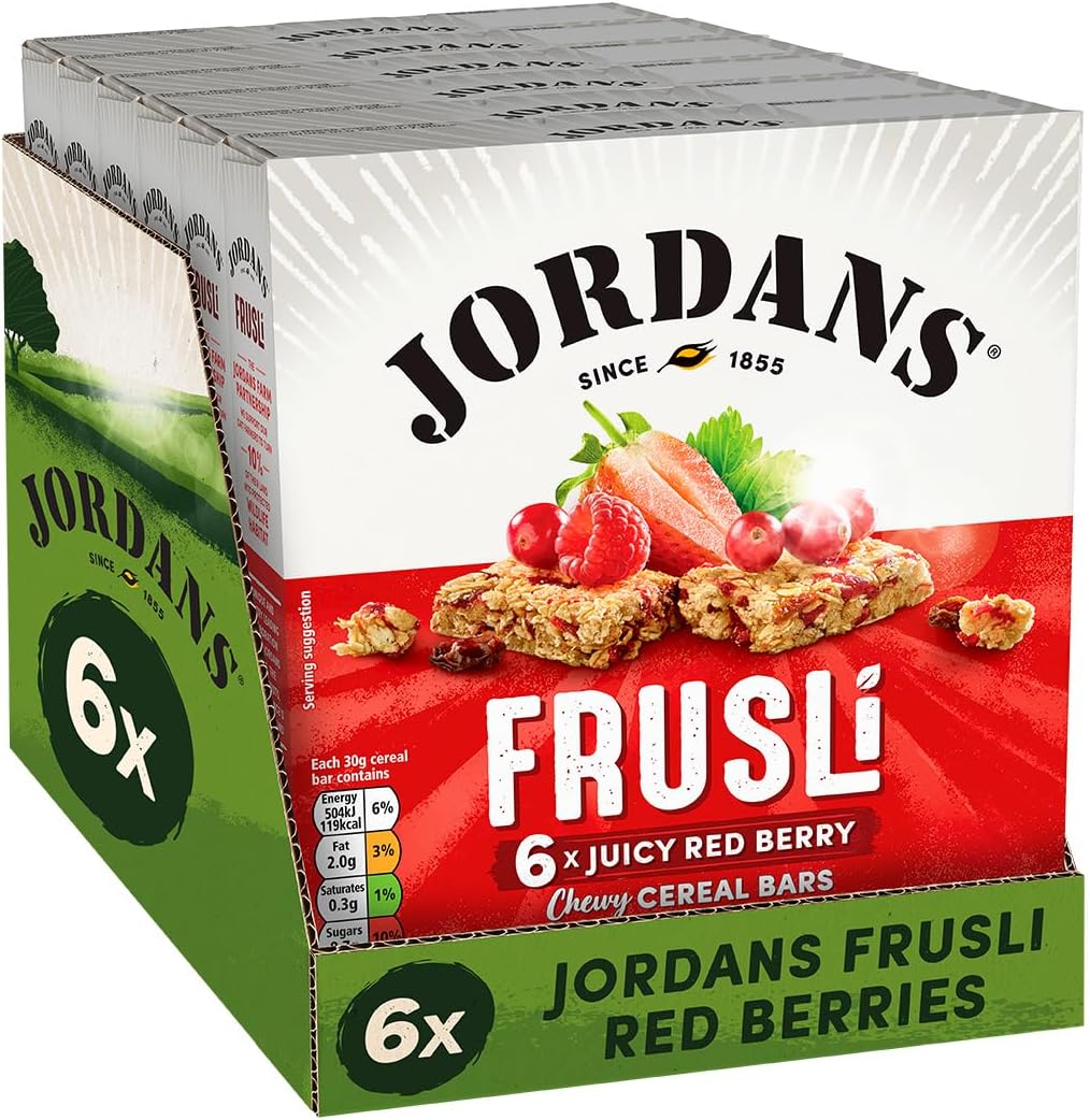 Jordans Juicy red berry Frusli Bar 6 x 30 g
