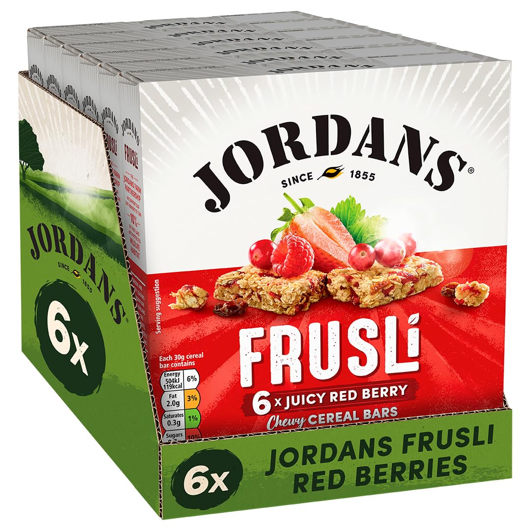 Jordans Juicy red berry Frusli Bar 6 x 30 g