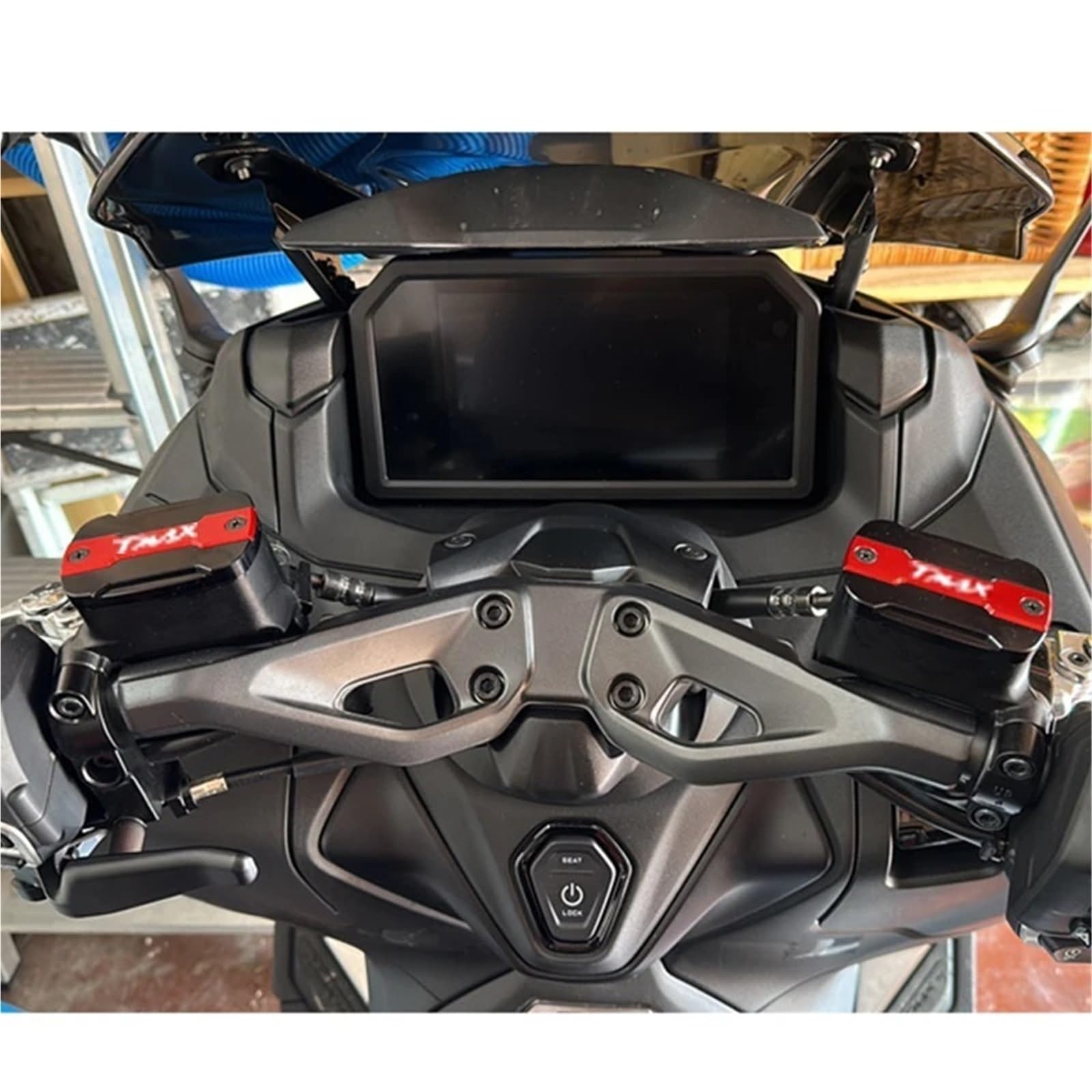 MKBHD for Yamaha T-Max 500 TMAX 500 TMAX 530 SX DX 560 Tech Max TMAX Accessori for motociclette Coperchio Serbatoio Olio Freno Anteriore(Golden A Pair of)