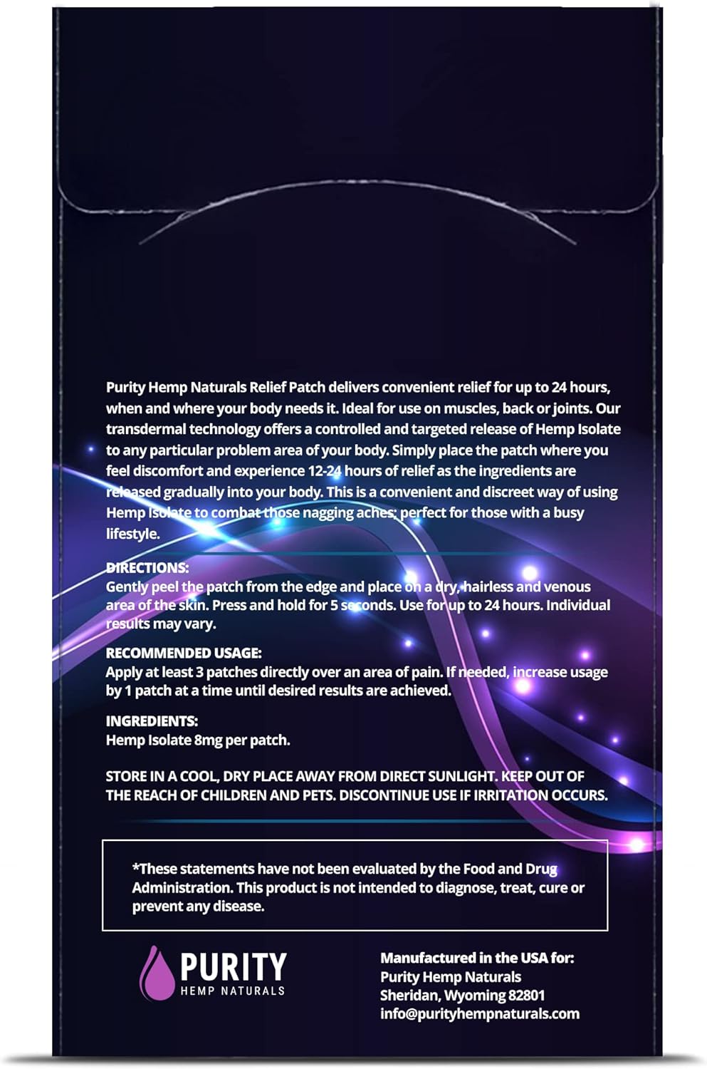 Body Discomfort Patch 240 mg - 30 ct (8 mg ea.) Lasts 24 Hours. Sweat & Water Resistant. Convenient & Discreet. For Use On Any Part Of The Body. Plant-Based Extended-Release Patch - Image 2