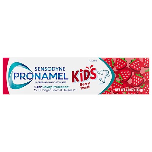 Miniatura 16 de Sensodyne Pronamel Pasta de dientes para niños, pasta de dientes anticaries con flúor, protección de caries y esmalte, para mayores de 2 años, sabor