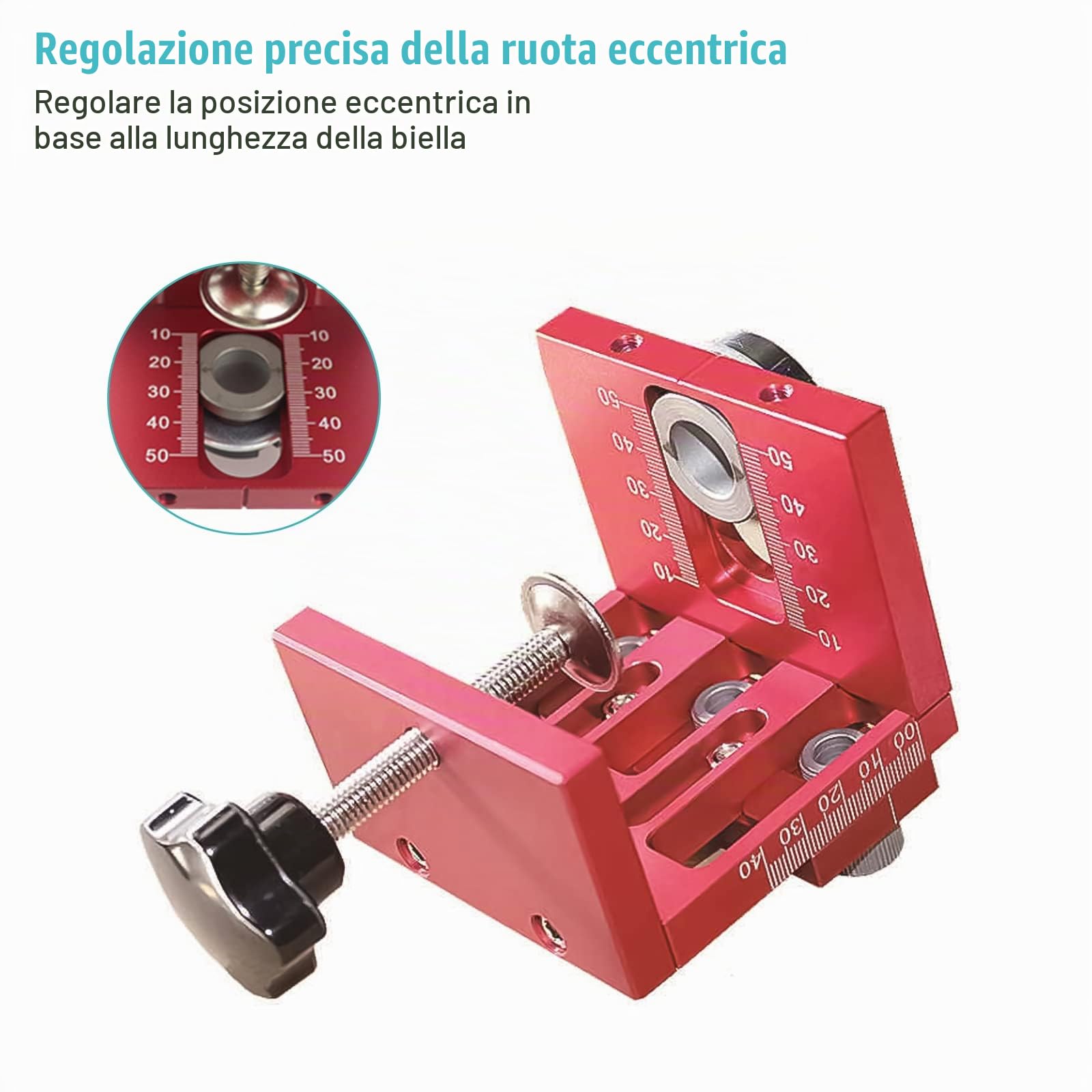 Kit di guida per trapano 6/8/10/15mm,CEIEVER Guida di Perforazione 4 in 1 Guida Localizzatore Jig con Clip di Posizionamento Alluminio 6061 Dima Per Fori a Tasca Per la lavorazione del legno e DIY (4)