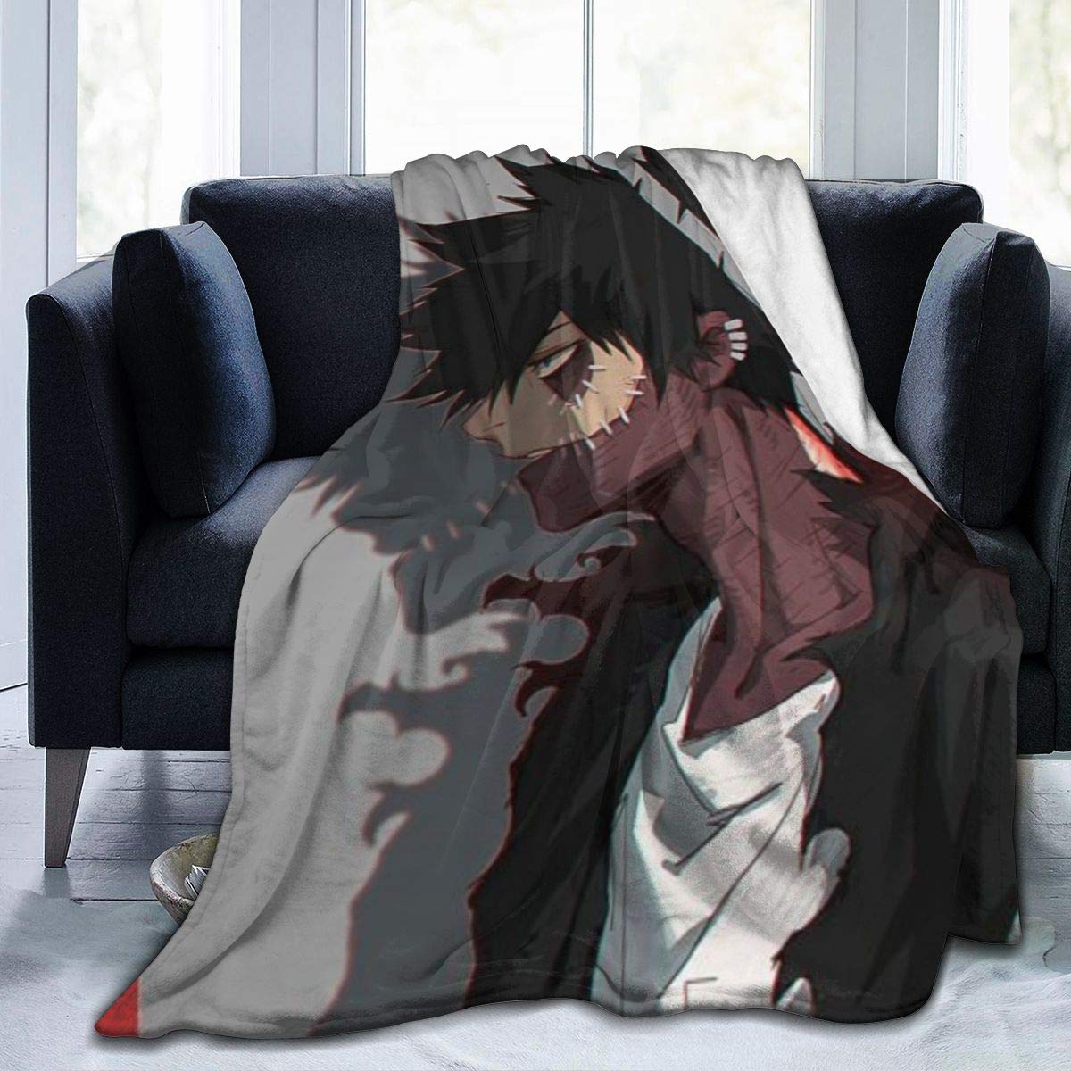 Wangfone Scar Dabi Digital Printed Ultra-Soft Micro Flannel Throw Blanket for Office