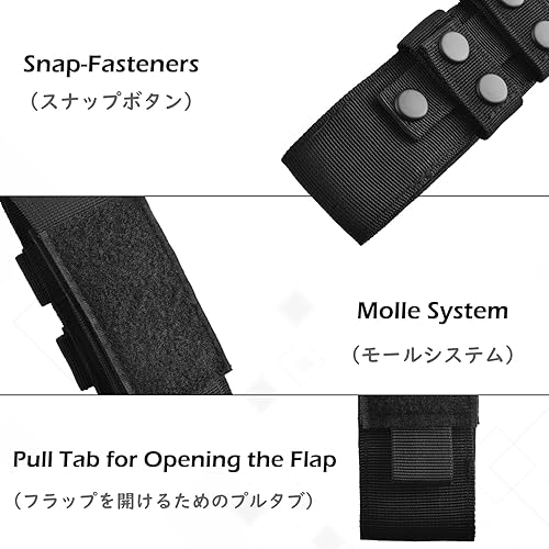 Miniatura 4 de TRIWONDER Tactical Molle Pouch EDC Belt Pouches Utility Accessories Water Bottle Holder Small Tool Bag