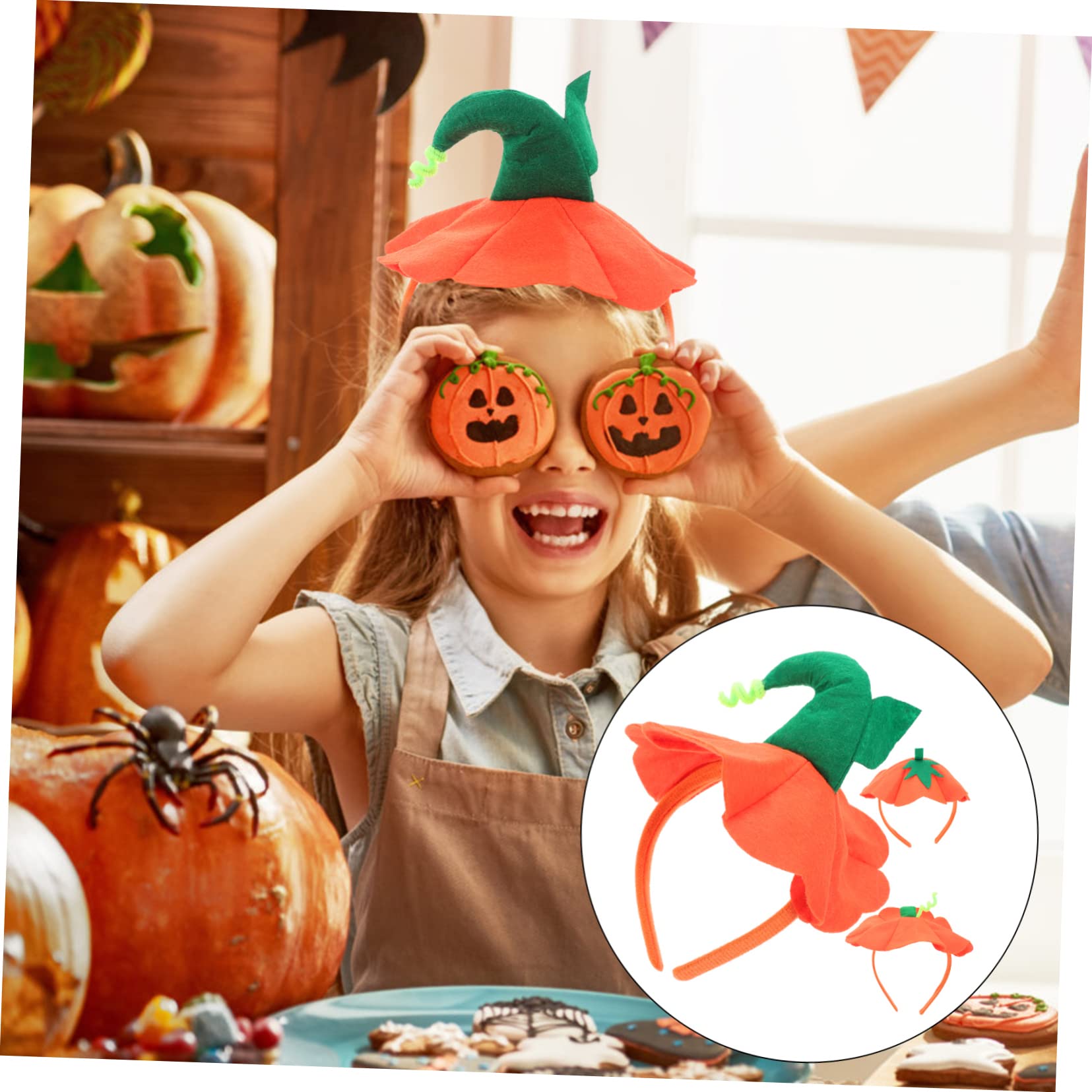 Toyvian 15piezas Diadema De Calabaza Halloween De Diseño De Sombrero Decorativos Para Fiesta De Halloween y Disfraces Accesorios Lúdicos Para Adultos