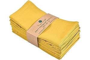 Fingercraft Yellow Linen Napkins: Premium Blend for Everyday Enchantments