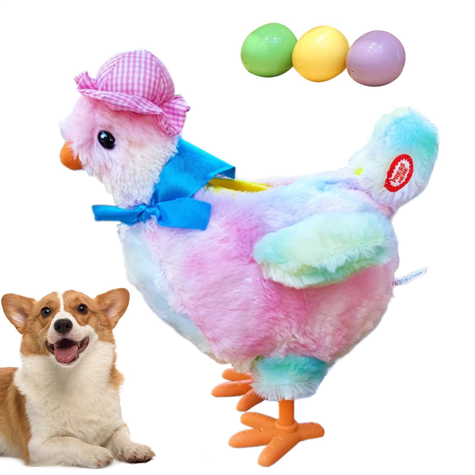 Peluche poule electrique pour chien pour occuper votre animal et eviter l'ennui