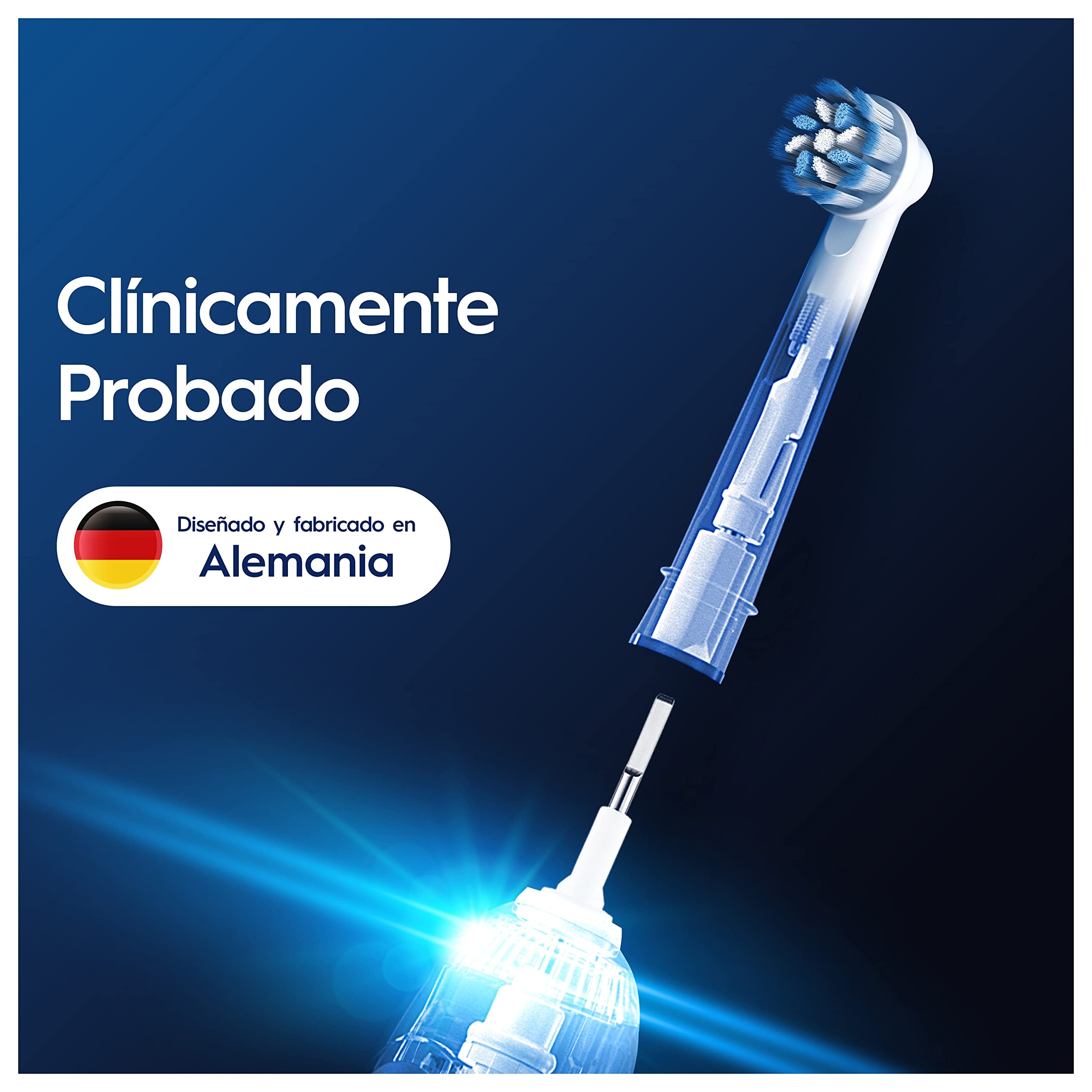 Oral-B Sensitive Clean Cabezales de Recambio Originales, Blanco, Pack de 12 - Recambios para Cepillo Eléctrico Oral B Pro, con Filamentos Ultrasuaves en Forma de X para Encías Sensibles
