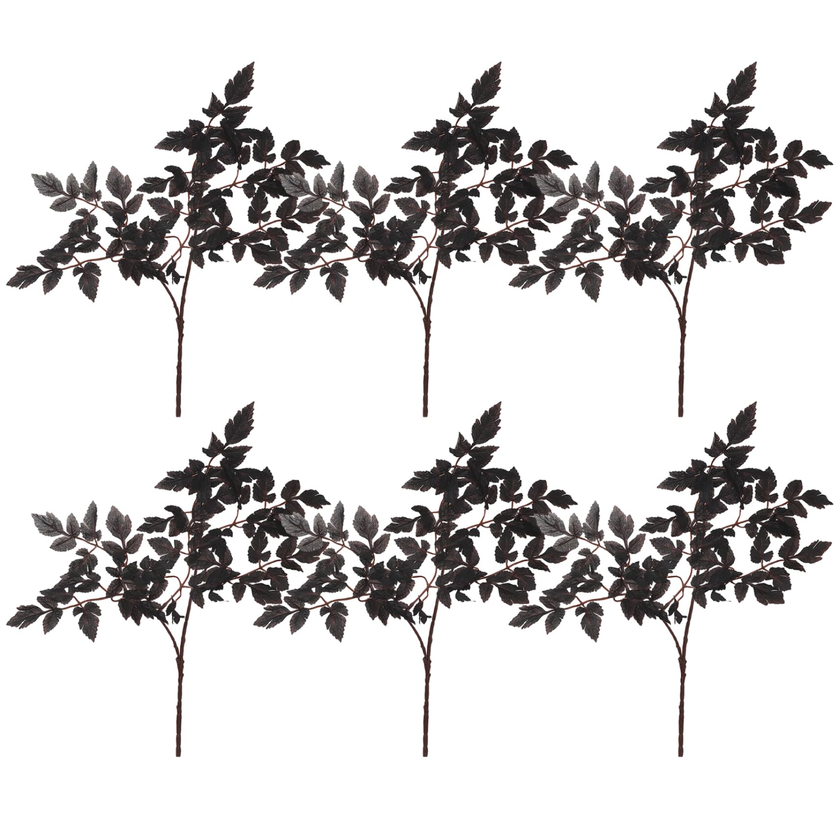 AwnsIMfreien 6PCS Branches for Vase, 18 Inch Dusty Plum Berry Stems, Faux Fall Leaves Decor for Home Decor, Dusty Plum Stems