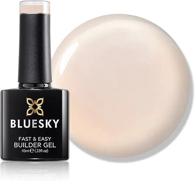 Bluesky Fast & Easy Builder Gel 10ml - Pale Nude Hard Gel Nails Strengthener & Extender