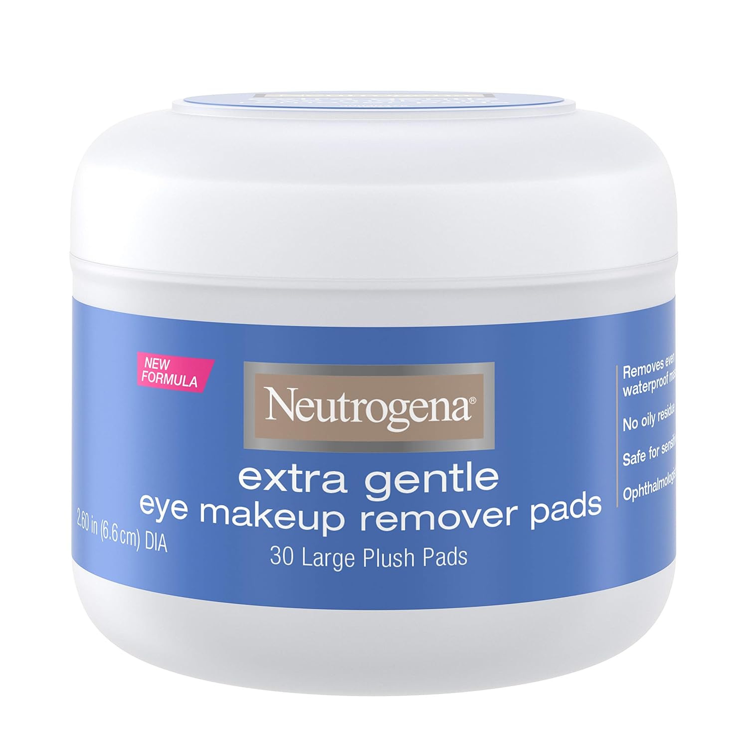 Neutrogena Eye Extra Gentle Makeup Remover Pads 30'S Jar (3 Pack) : Beauty & Personal Care