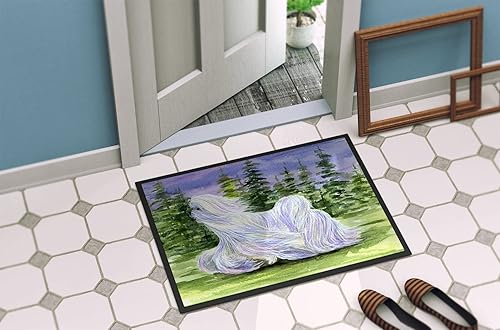 Miniatura 4 de Caroline's Treasures SS8453MAT Tapete de puerta maltés para interiores o exteriores, tapete de bienvenida de 18 x 27 pulgadas, 27 pulgadas de largo