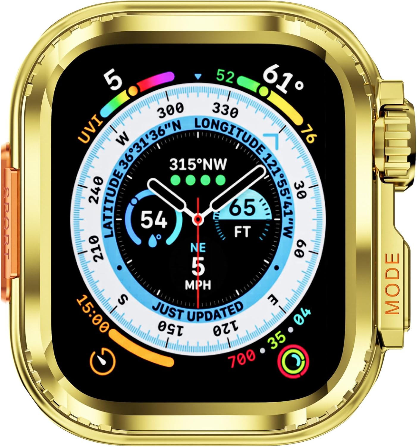 For Apple Watch Watch Case 44mm 45mm 46mm 42mm 49mm Case Metal Watch Case