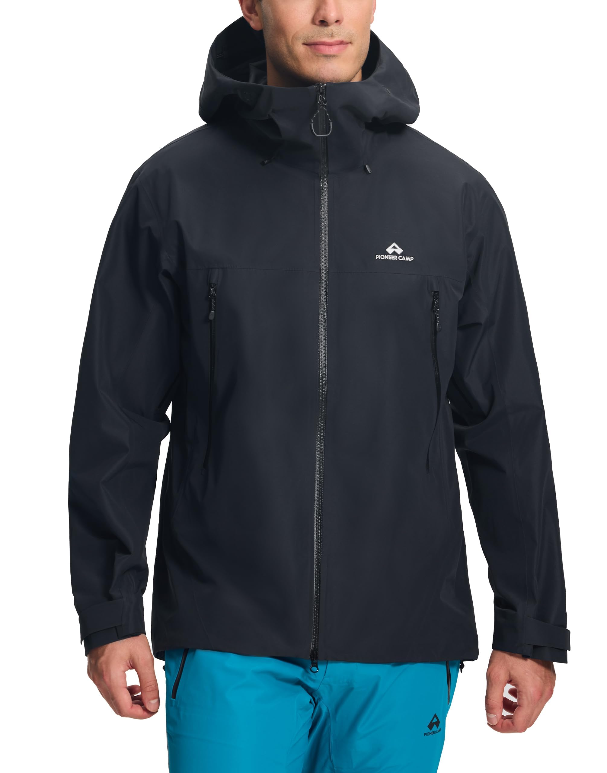 Pioneer Camp Giacca impermeabile da uomo, 3 l, traspirante, per escursioni, trekking, arrampicata, sci