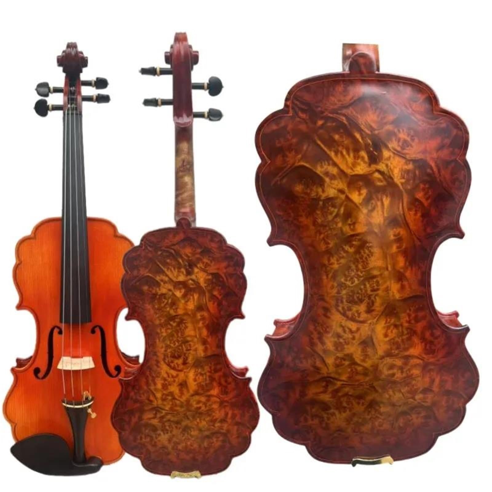 Skrzypce Instrumenty Muzyczne Skrzypce Dla Początkujących I Dorosłych 4/4 Profesjonalne Instrumenty Strunowe Piękny Dźwięk(Model 1)