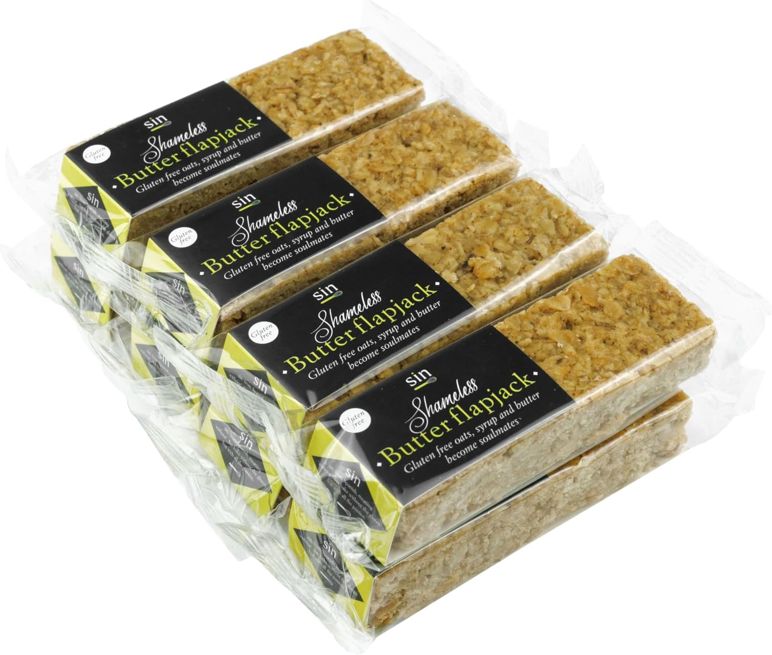 Sin Gluten Free Butter Flapjack 65g x 8