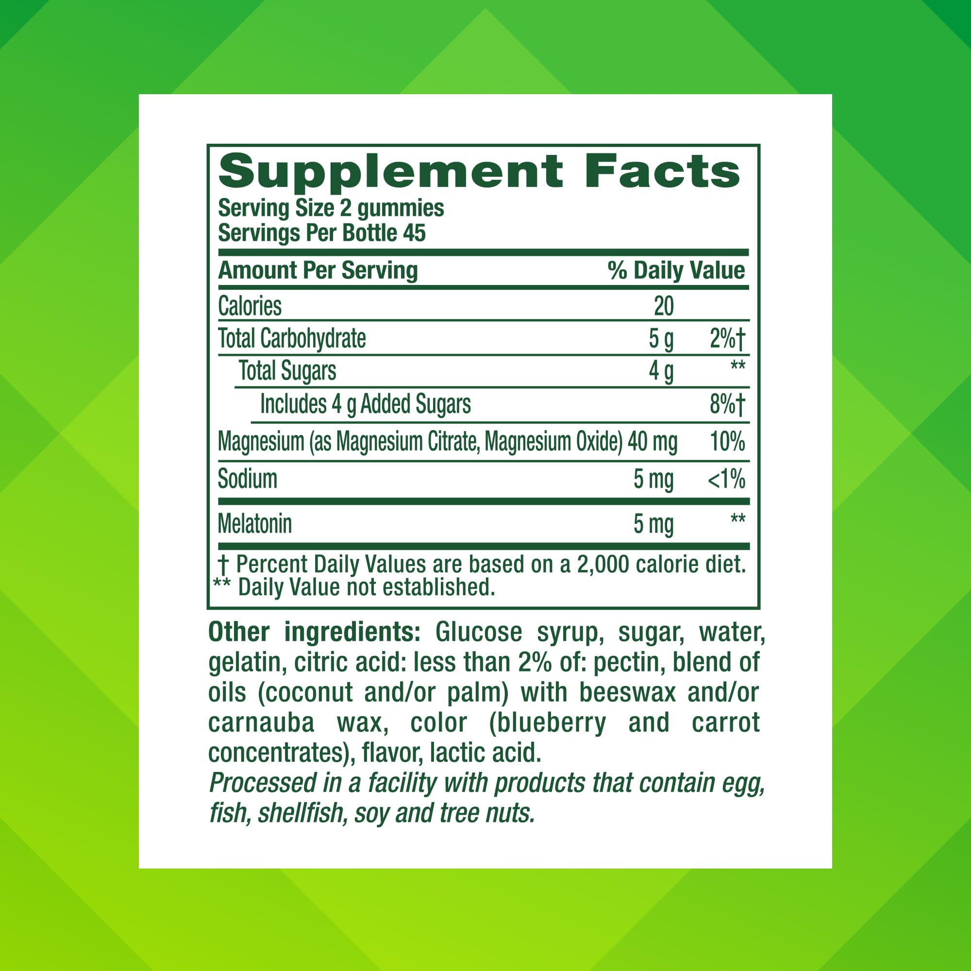 Vitafusion Melatonin and Magnesium Gummies | 5mg Melatonin Per 2 Gummies — Amazon image 2
