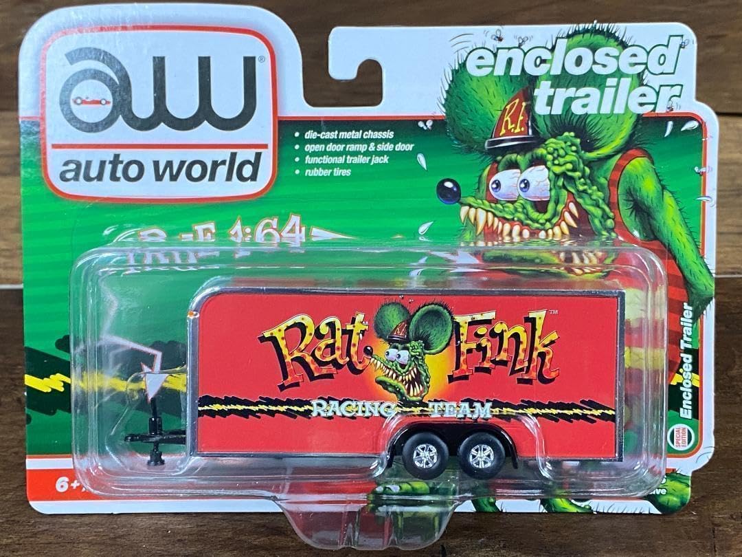 オートワールド 1:32 ラットフィンク・ガレージ　ウィズ　トゥトラック　セット オートワールド 1:32 ラットフィンク・ガレージ ウィズ トゥ