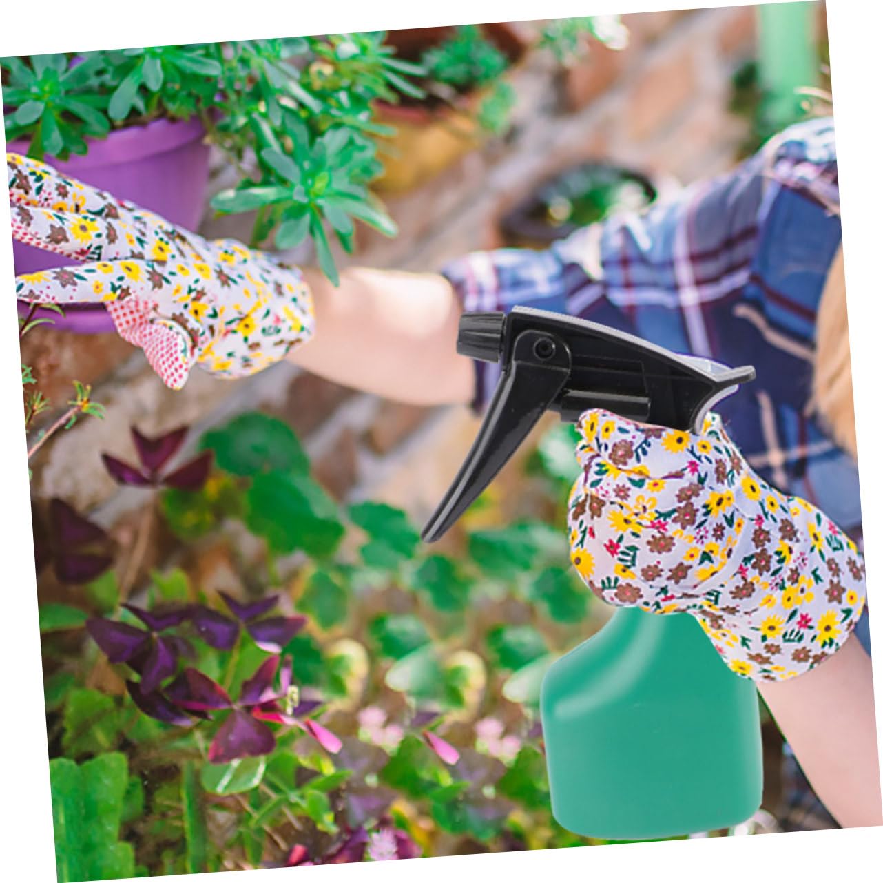 ifundom Set Attrezzi da Giardino in Metallo Inossidabile Contenitore per Piantare e Annaffiare Fiori All'aperto