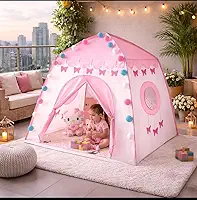 Barraca Borboleta Com LUZ LED Aconchegante Cabana Infantil