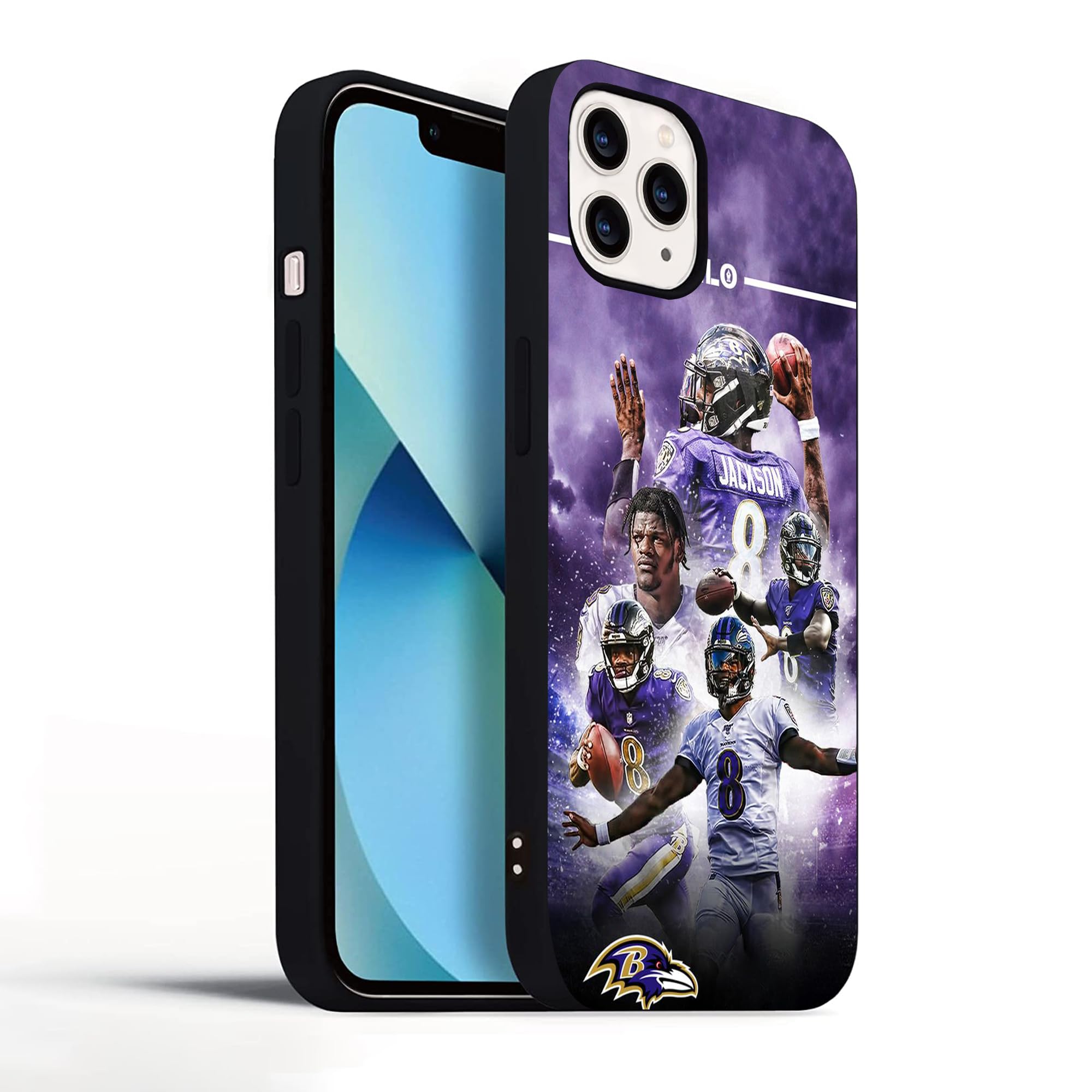 ZHESHAXIN Compatible with iPhone 16 Pro Case, Durable Full Body Protection, Soft TPU Shockproof Case(Baltimore-Jackson-5)