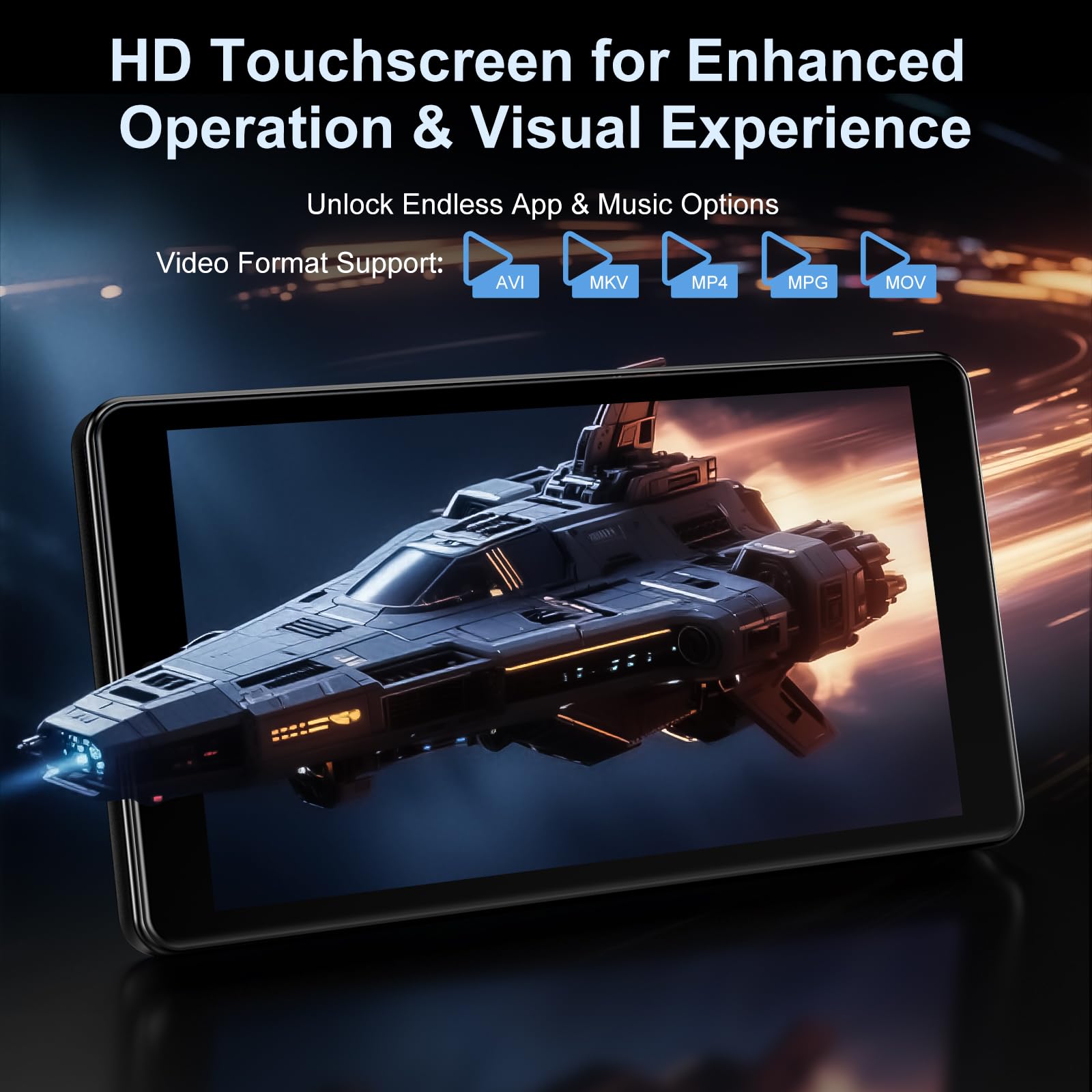 Reproductor MP3 32GB con Bluetooth y WiFi, Cámara, Oilsky 4,02" Android 13 Reproductor de Música HD con Spotify, Audible, Deezer, MP4 Pantalla Táctil y Altavoz