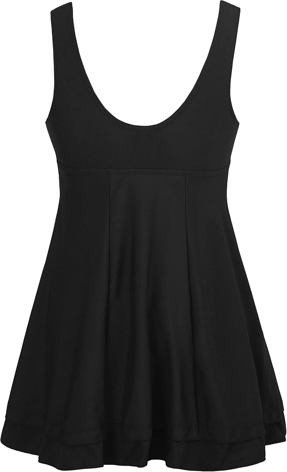 Wantdo Women's Plus Size Swim Dress Modest Swimsuit Vintage Peacock One Piece Swimwear