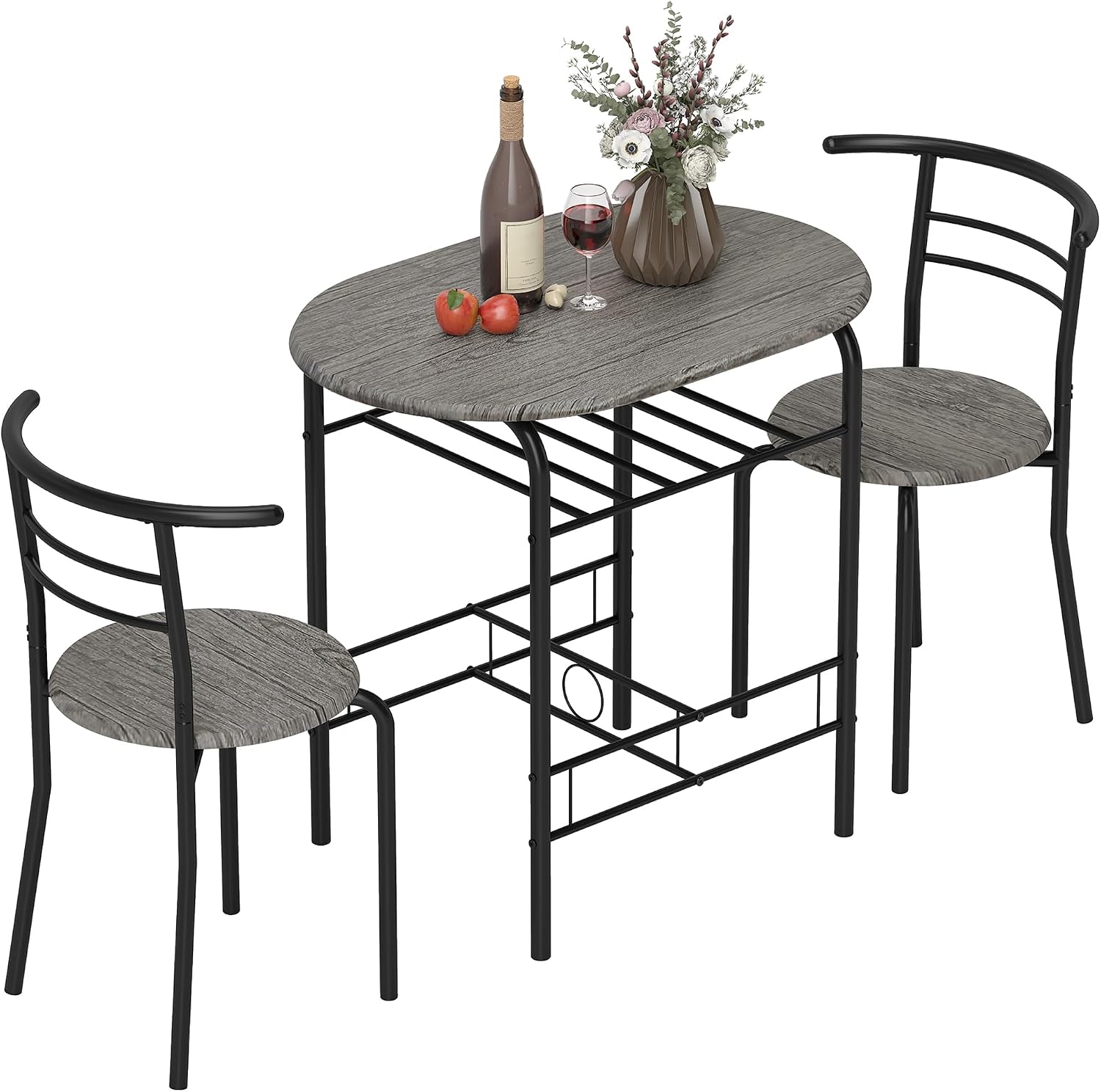 HOMCOM 3-Piece Dining Table Set, 31.5