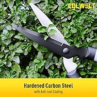 Vista 7 de Colwelt Loppers Hedge Clippers Garden Shears 3Pcs, Compact Garden Loppers Shear Set with 17’’ Bypass Branch Cutters & Hedge Shears & Pruners, Tree