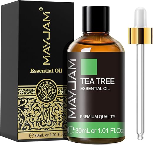 MAYJAM Aceite Esencial de Árbol de Té 30ml, Aceite de Árbol de Té para difusor, Humidificador, Bricolaje, Hogar, Armarios