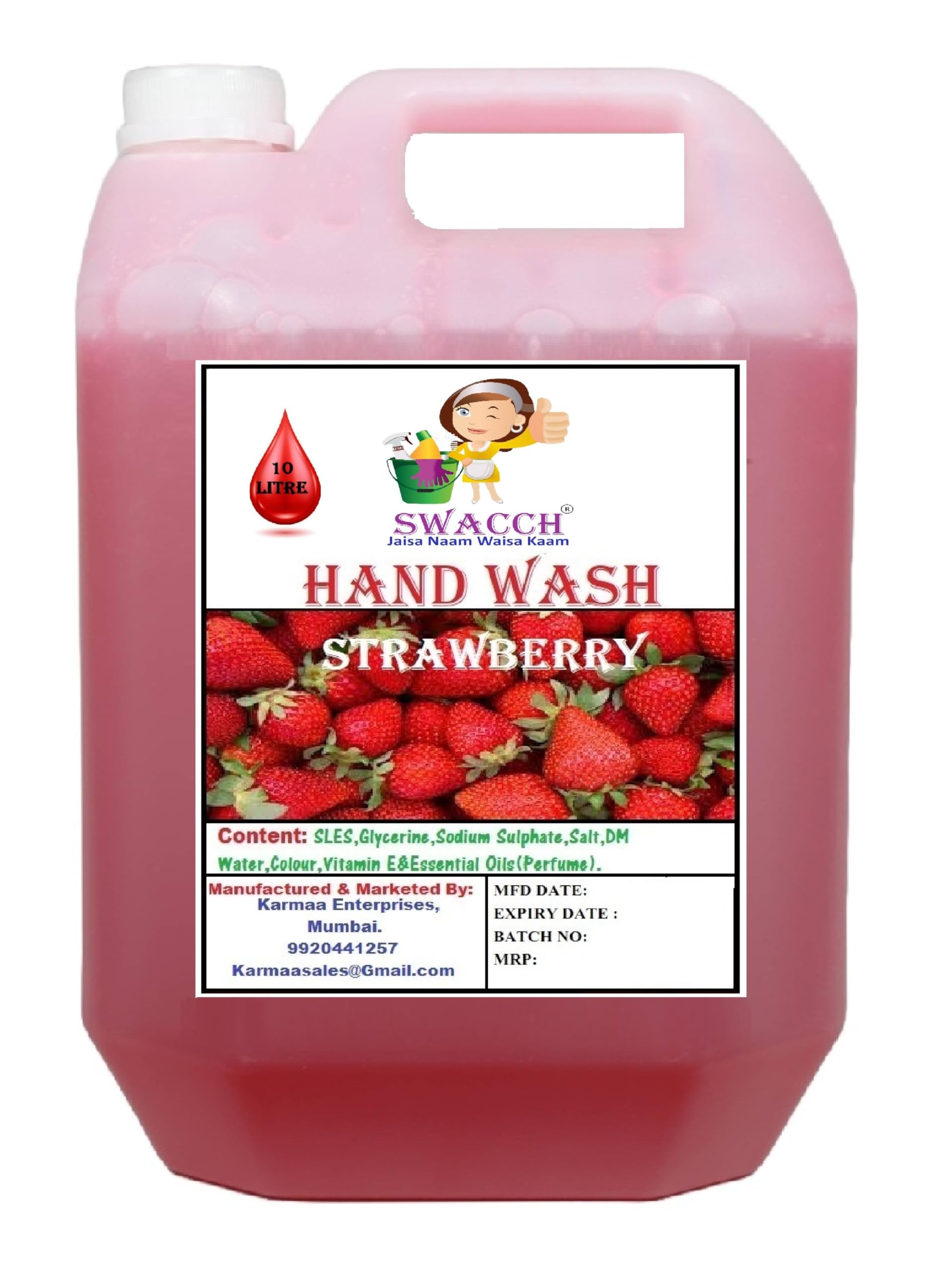swacch hand wash (10 litre) strawberry