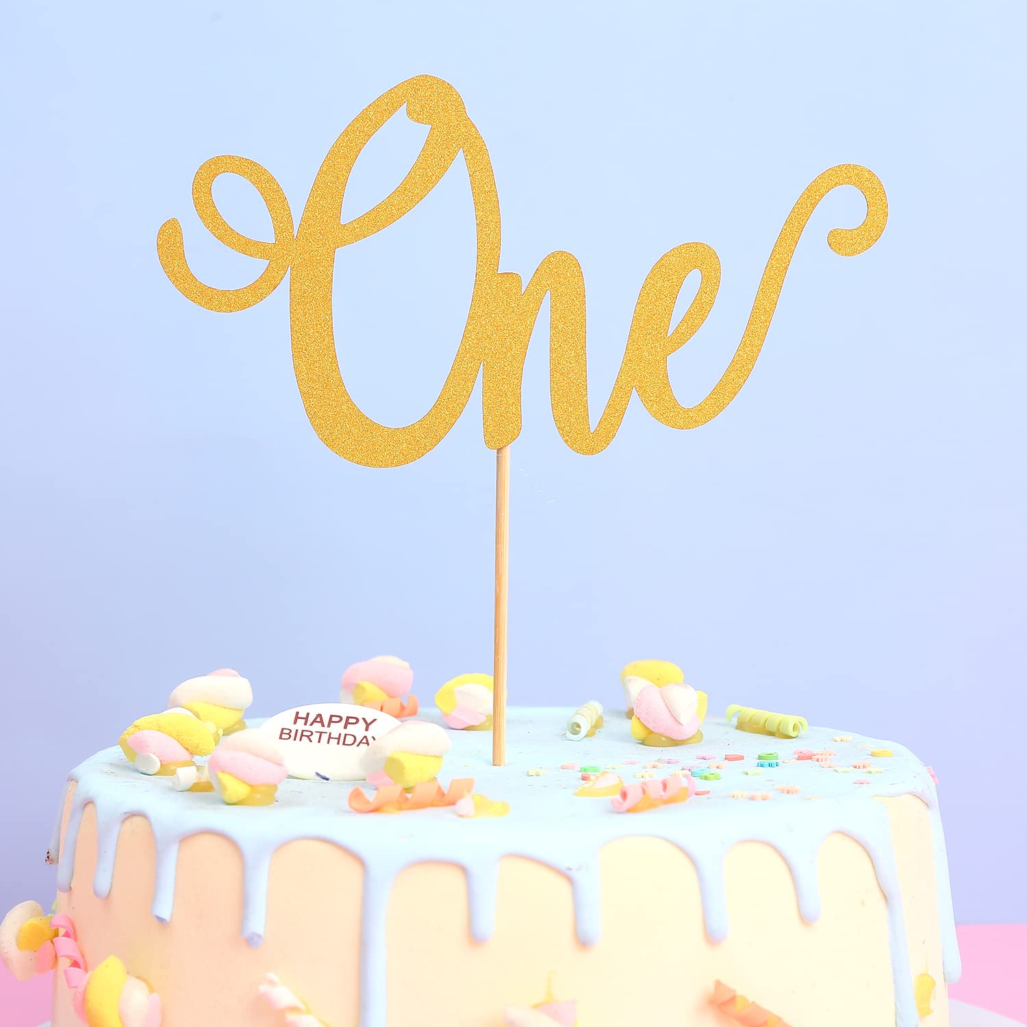 Topper Per Torta Celeste In Acrilico Nero, Scritta Happy Birthday In Heaven, Decorazione Per Compleanno E Funerale - 2