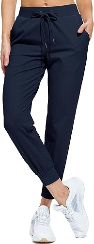 Libin Pantalones deportivos para mujer, para atletismo, para correr, para mujeres pequeñas, de tamaño normal o altas, con bolsillos, cónicos,