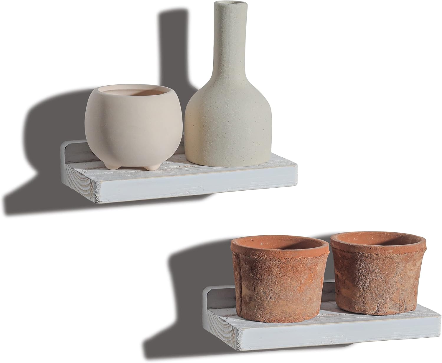 Freezing point Small Floating Shelves for Wall Set of 2