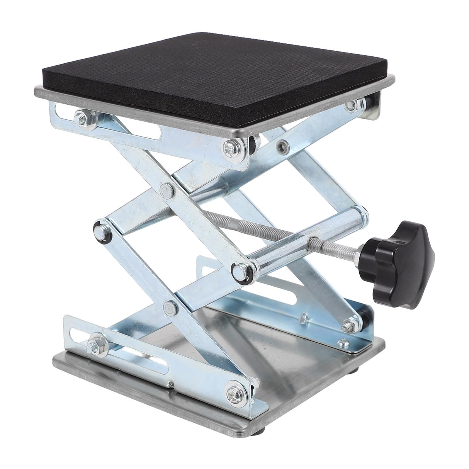 Plataforma Elevadora de Tijera Manual de Acero Inoxidable para Laboratorio