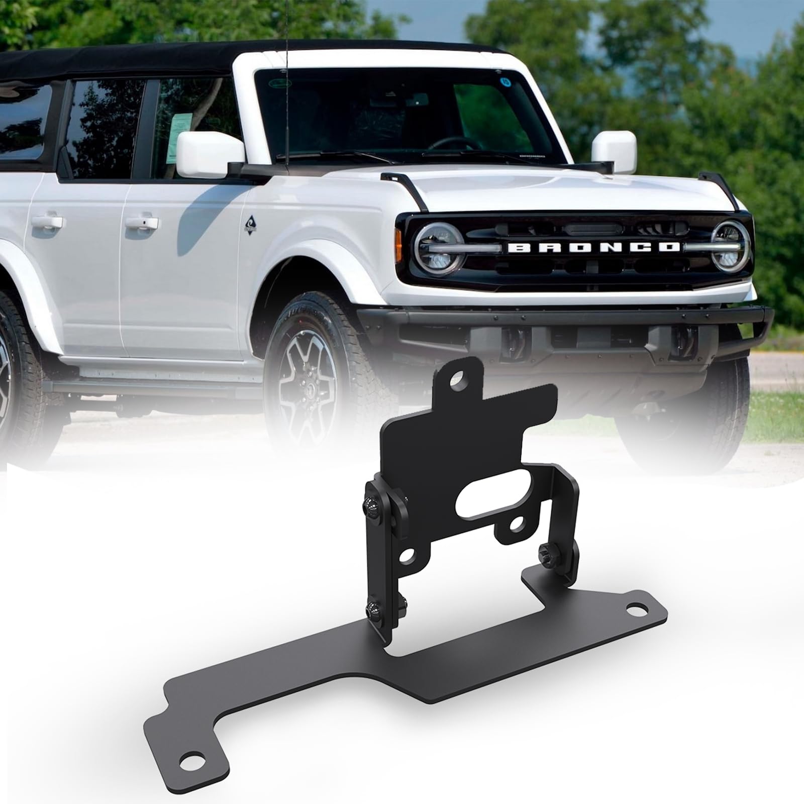 Hawkley Adaptive Cruise Control Relocation Bracket Compatible for Ford Bronco 2026 2025 2024 2023 2022 2021 | Relocates Acc Sensor Module