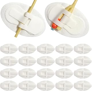 20 pcs Foley Catheter Stabilization Devices,Self-High Adhesive Catheter Supplies for Single/DoubleTube Holder Catheter Tape Fixation Device Strap Fixing Accessories,Catheter Holder