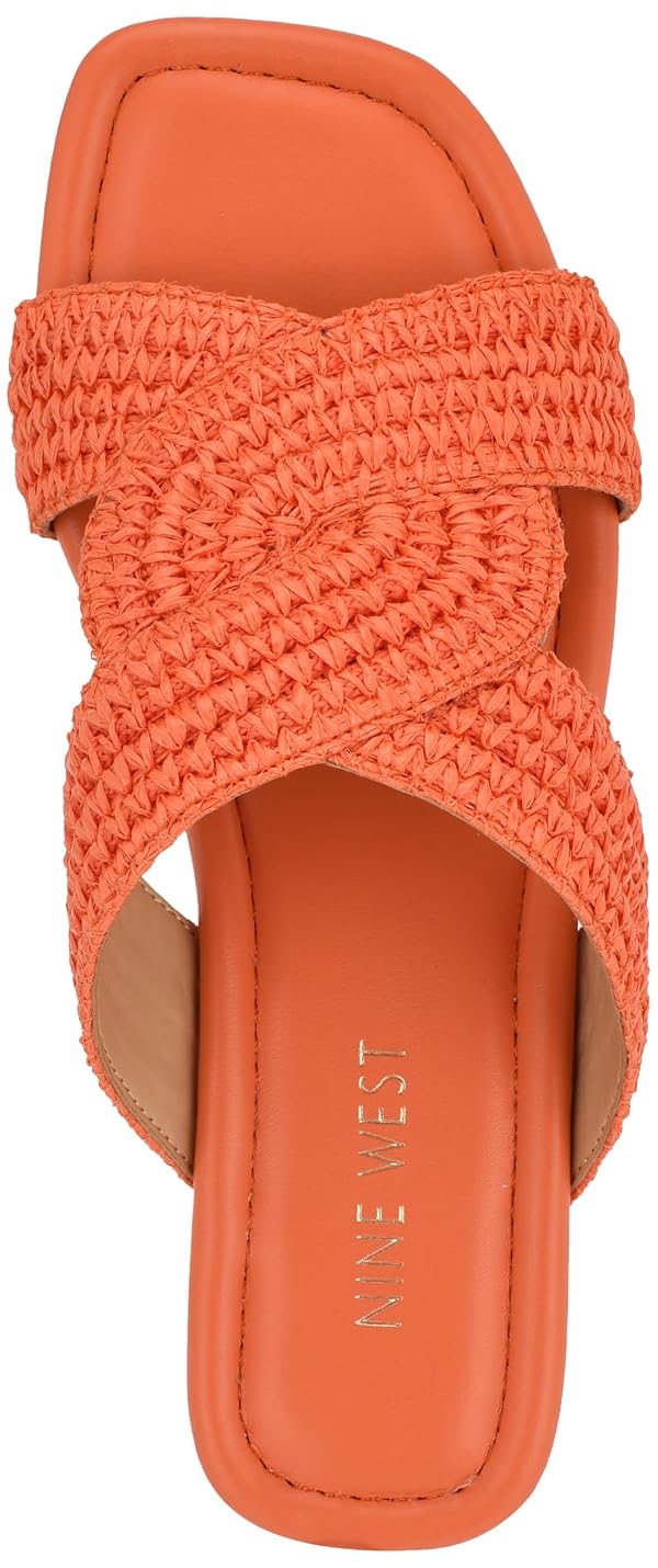 Nine West Women's Quara Sandal, Orange 800, 7.5 by Nine West - Used condition - Image 2