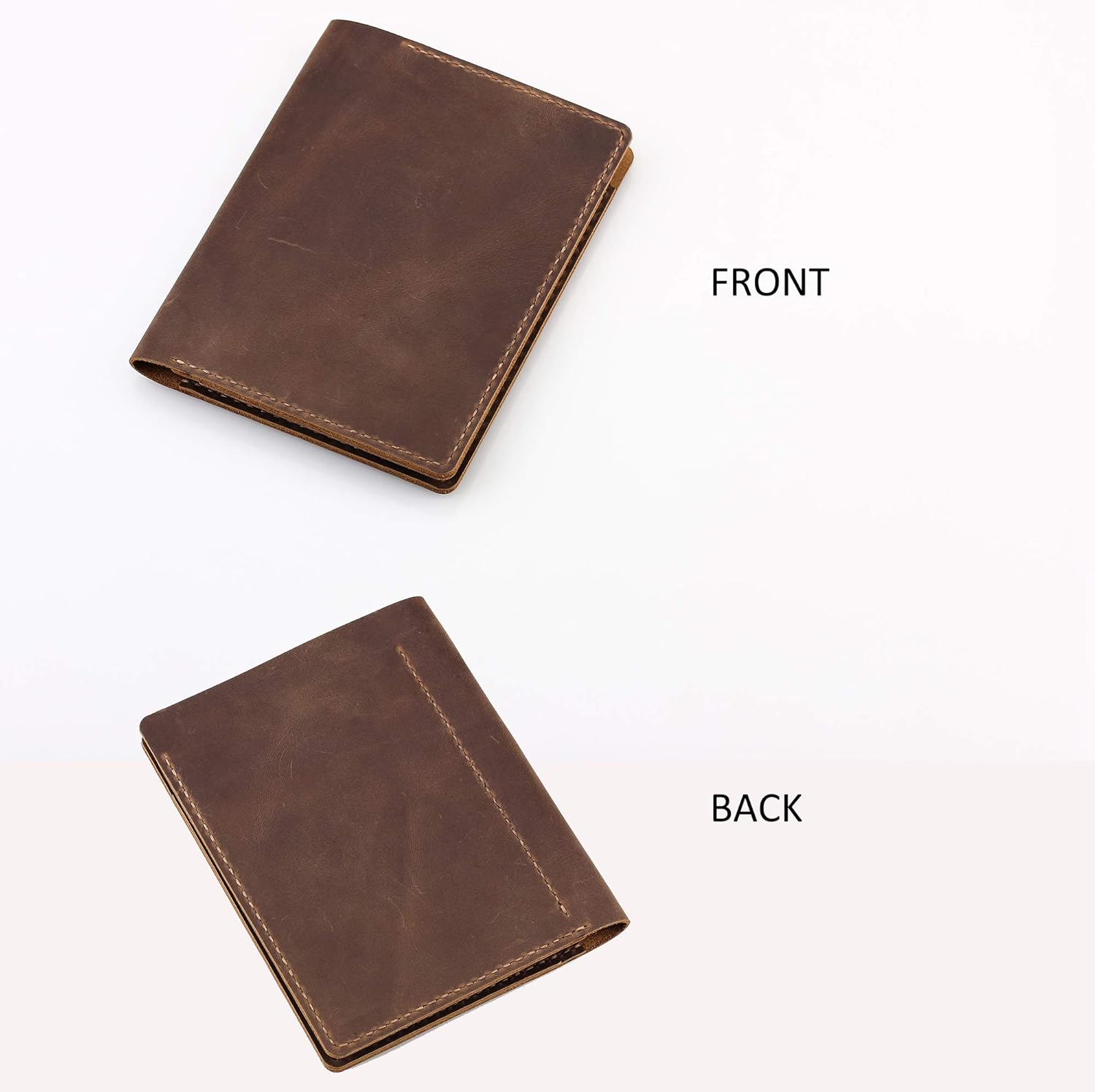 Leather Cover Compatible with Rite in the Rain & Rocketbook Mini Notebooks, Top Bound Spiral Notebook Cover, Leather Cover for 4'' x 6'' Pocket Notepad With Pen Holder - Brown