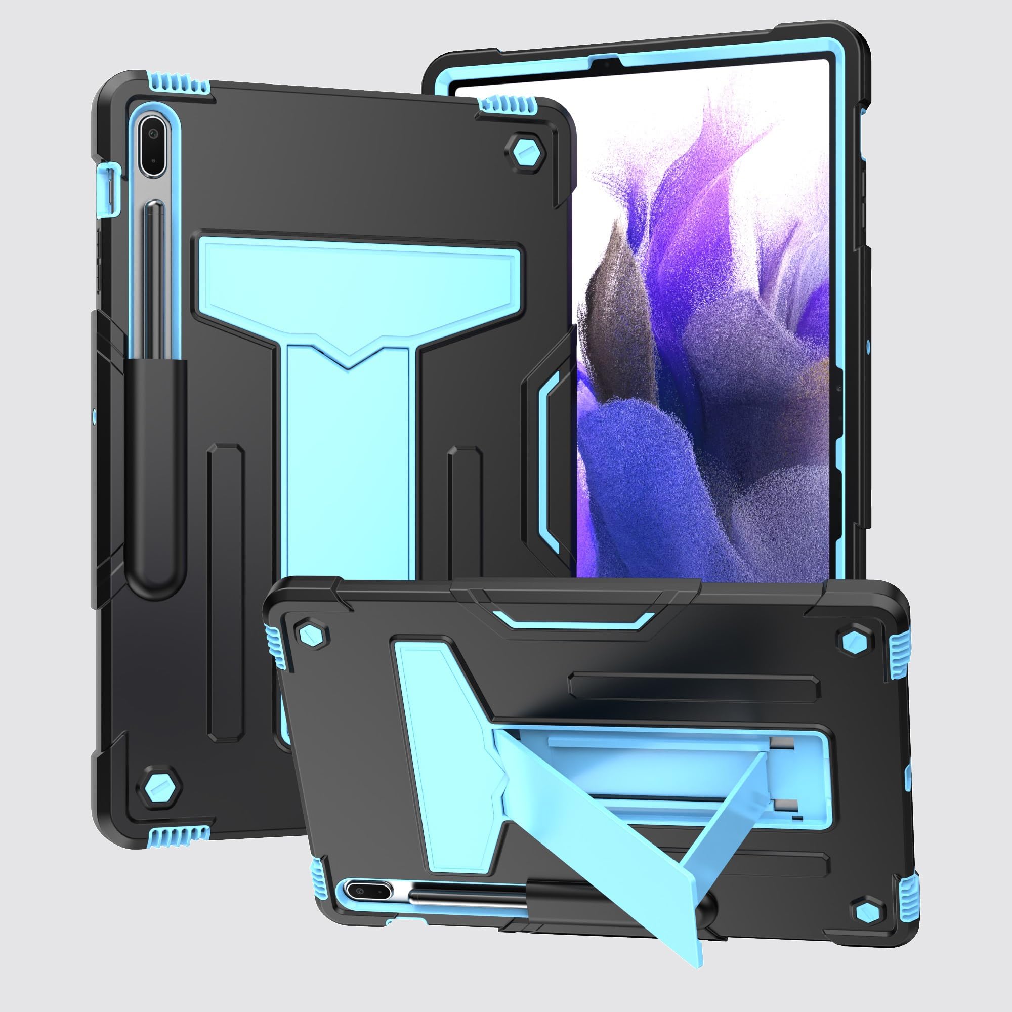 Coque Samsung Tab S7 FE évite la casse écran avec armure antichoc - 5