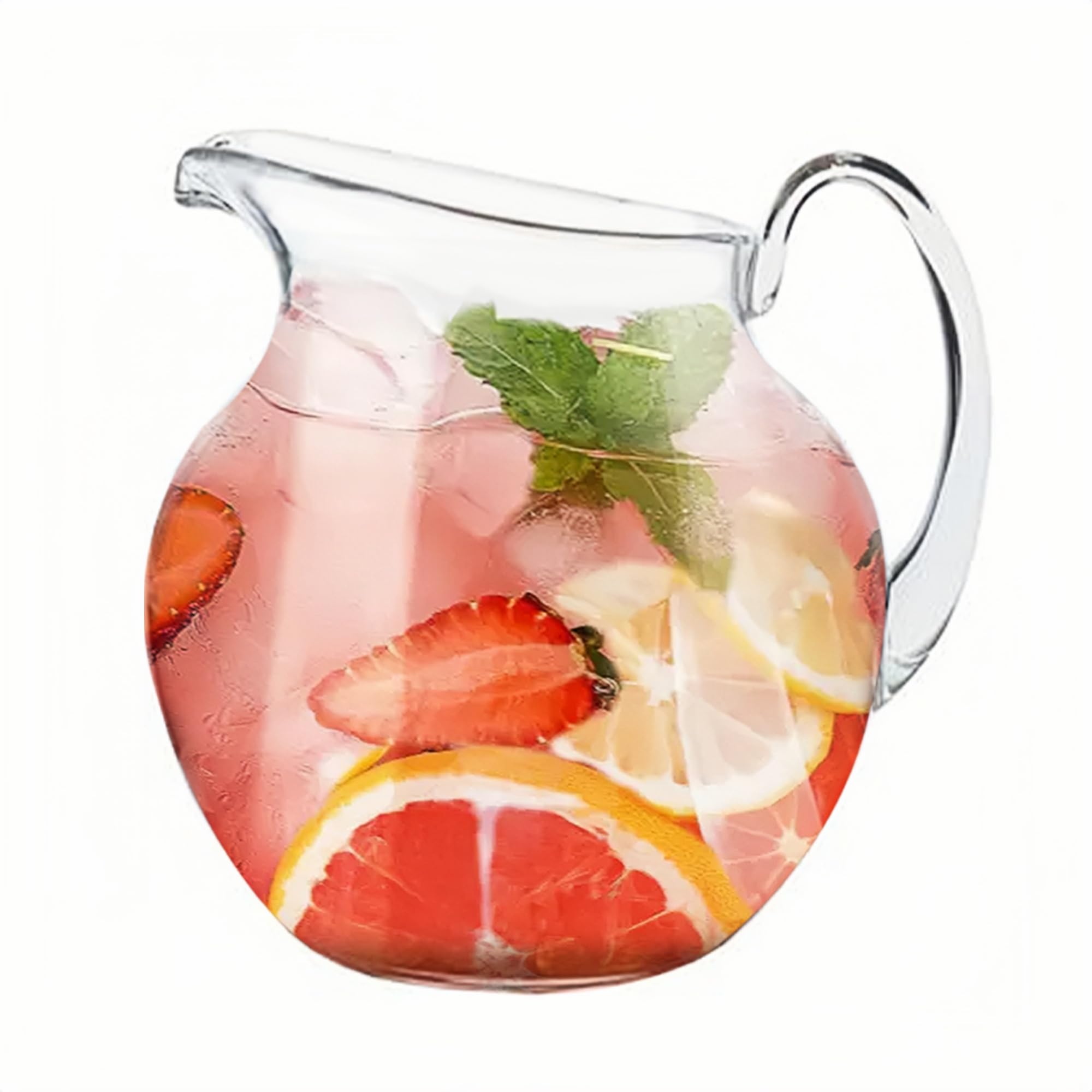 Lily's Home 100 oz Shatterproof Plastic Pitcher, the Large Capacity Makes it Excellent for Parties, Both Indoor and Outdoor, Clear