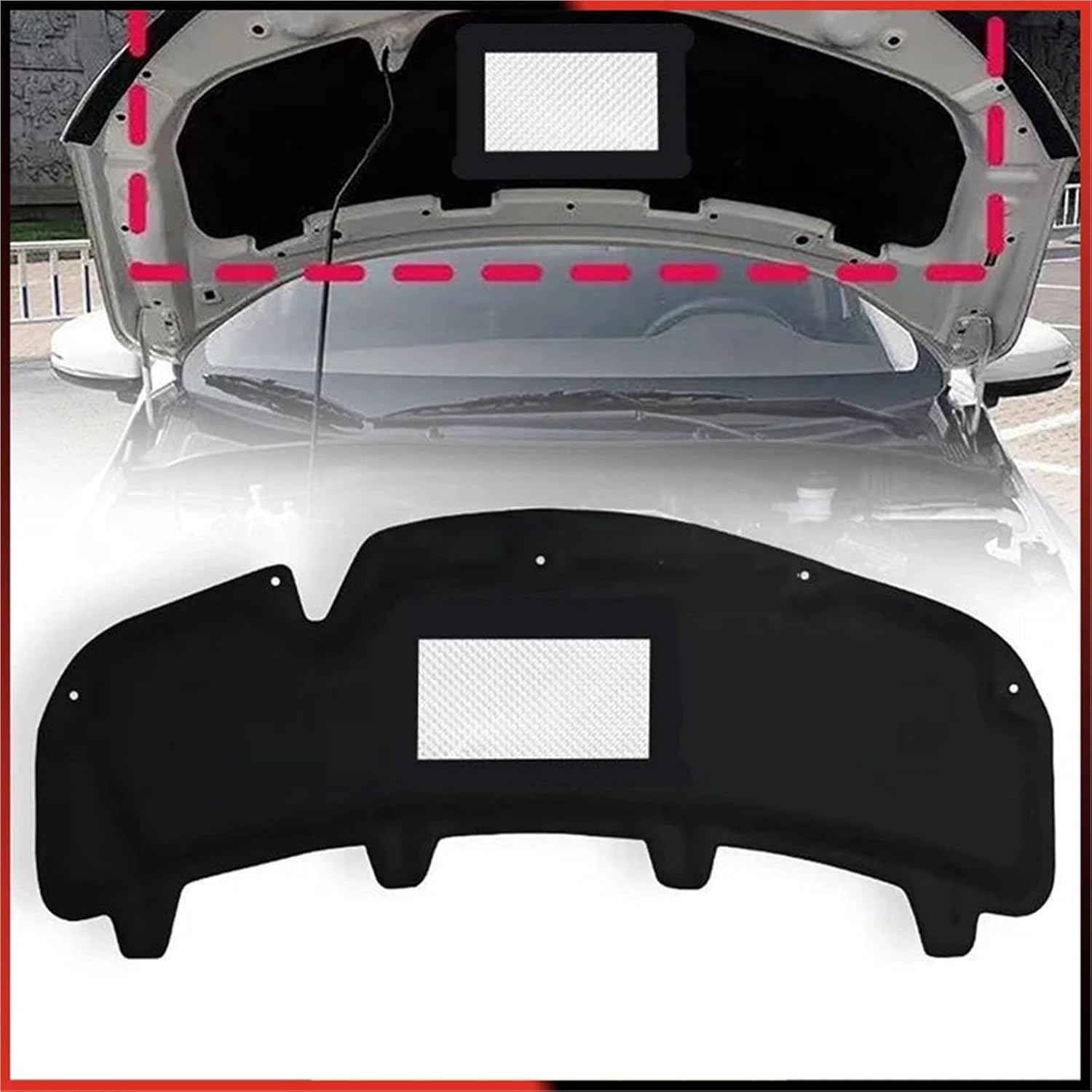 Heat Sound Insulation Cotton Pad Compatible For City 2015 2016 2017 2018 2019 Accessories Engine Hood Soundproof Mat Cover
