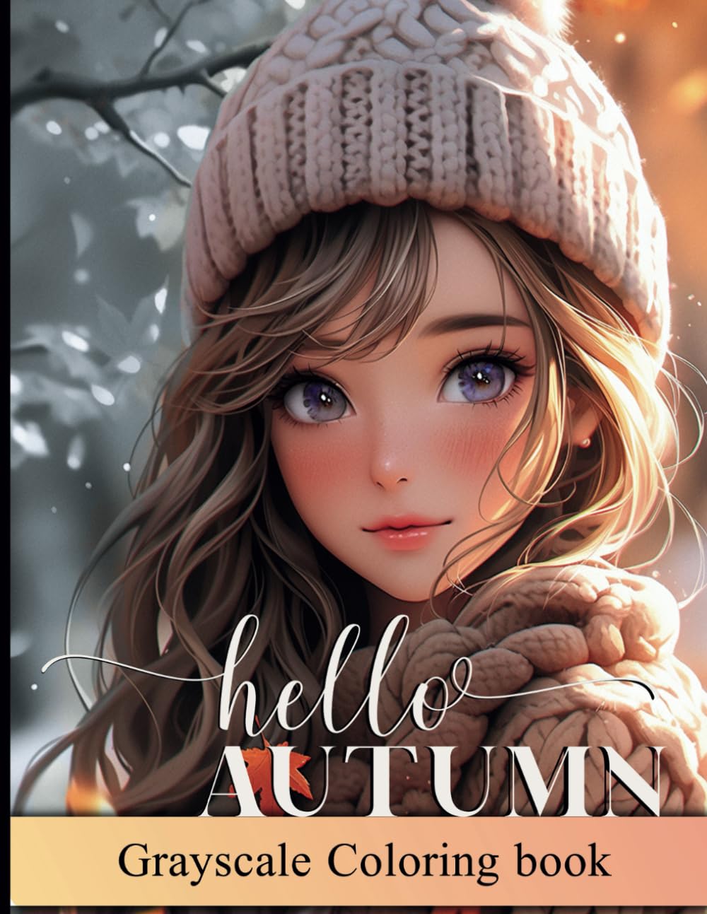 Hello Autumn: Grayscale coloring book