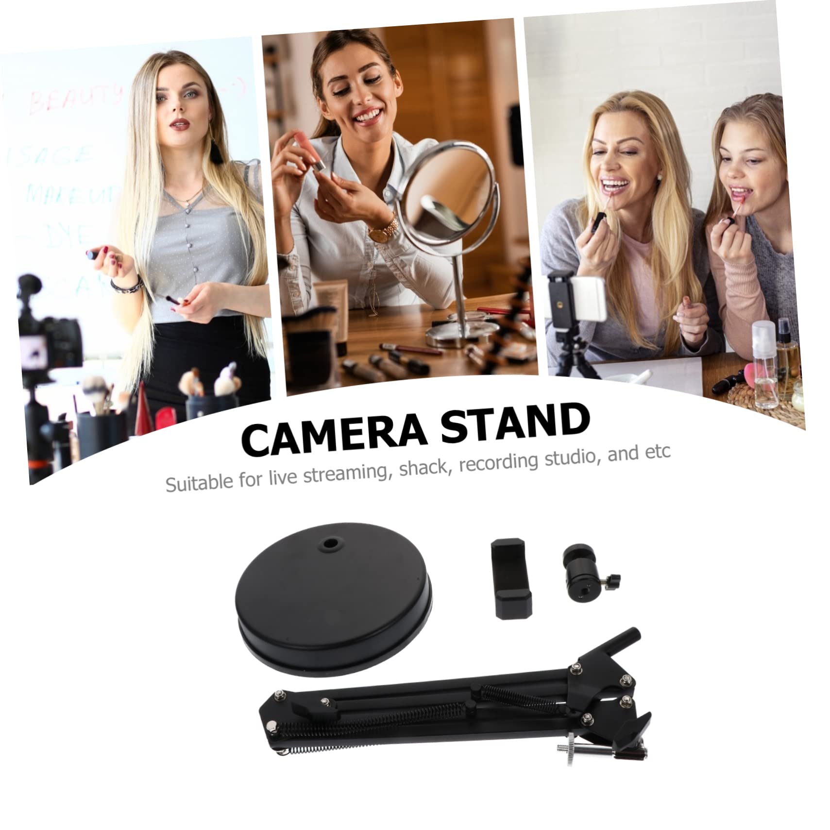 Support de Webcam de Bureau Réglable en Fer, 1 Set