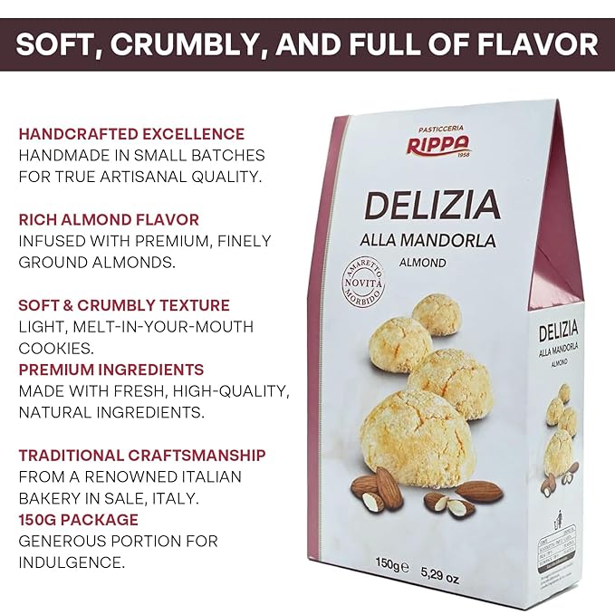 RIPPA Pasticceria Delizia Soft Cookies Paquete 2x150g Almendra miniatura 5